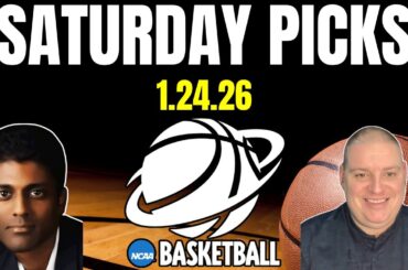 Saturday NCAA Basketball Picks - 1/24/26 l Craig Trapp & Indian Cowboy NCAAB Betting Predictions