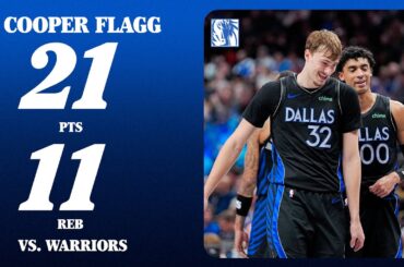 Cooper Flagg (21 PTS 11 REB) vs. Golden State Warriors | January 22, 2026