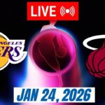 NBA LIVE! Los Angeles Lakers vs Miami Heat January 24, 2026 | 2026 NBA Season Live 2K