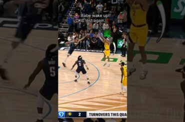 The pacers handed OKC their 9th loss🥀 #shorts