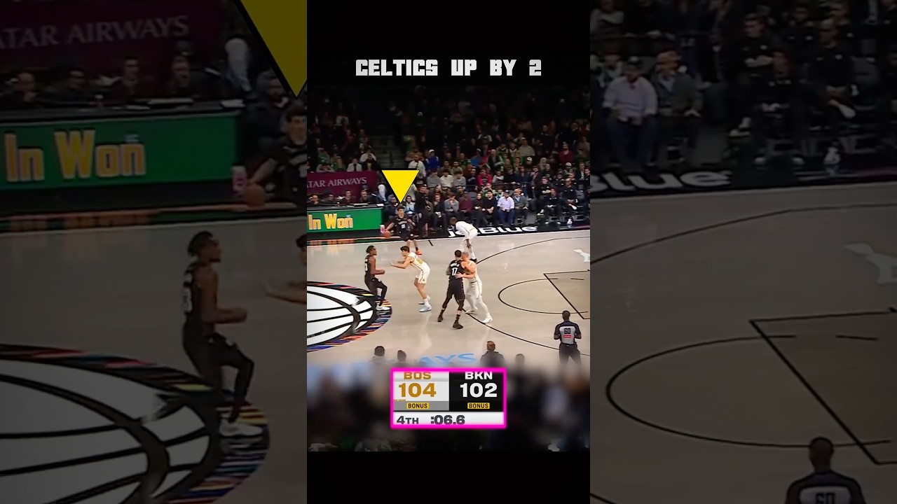 Thrilling Ending in Brooklyn 👀 Celtics vs Nets #nba #basketball #bball #nets #celtics