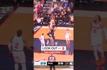 Joel Embiid SOARS through the paint 🔥