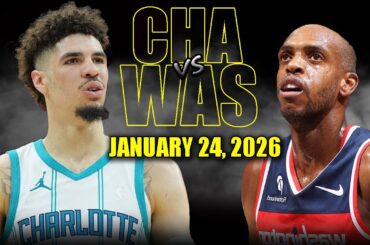 Charlotte Hornets vs Washington Wizards Full Game Highlights - January 24, 2026 | NBA Season