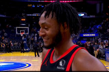 Immanuel Quickley Career Best 40-Points Post Game Interview vs Warriors