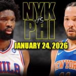 New York Knicks vs Philadelphia 76ers Full Game Highlights - January 24, 2026 | NBA Season