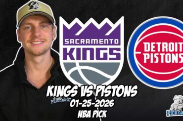 Sacramento Kings vs Detroit Pistons 1/25/26 NBA Free Picks & Prediction | NBA Betting Tips