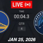 NBA LIVE! Golden State Warriors vs Minnesota Timberwolves | January 25, 2026 | 2026 NBA Season Live