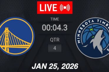 NBA LIVE! Golden State Warriors vs Minnesota Timberwolves | January 25, 2026 | 2026 NBA Season Live