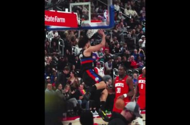Unc ➡️ Deuce #nba #pistons #dunk #cadecunningham