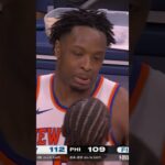 Knicks win in narrow victory over Sixers after Brunson misses both FTs #shorts