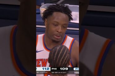 Knicks win in narrow victory over Sixers after Brunson misses both FTs #shorts