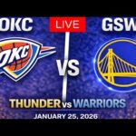 NBA LIVE! Golden State Warriors vs OKC Thunder   | January 25, 2026 Warriors vs Thunder 2K Season
