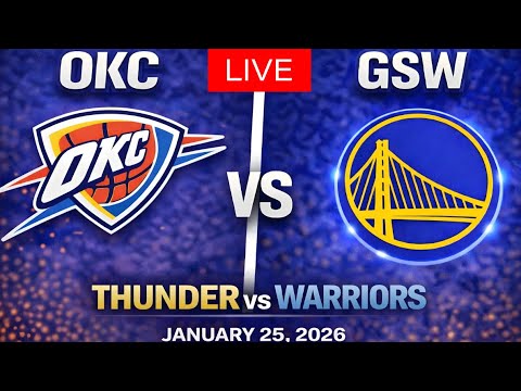 NBA LIVE! Golden State Warriors vs OKC Thunder   | January 25, 2026 Warriors vs Thunder 2K Season
