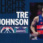 Tre Johnson has a career-high of 26 points at Charlotte Hornets | 01.24.26
