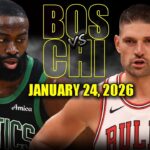 Boston Celtics vs Chicago Bulls Full Game Highlights – January 24, 2026 | NBA Season