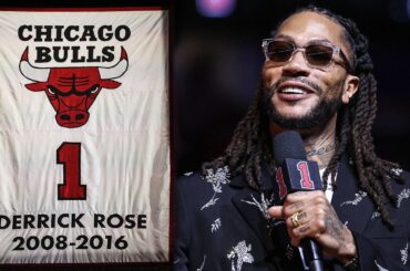 Derrick Rose's FULL Bulls Jersey Retirement Ceremony 🌹