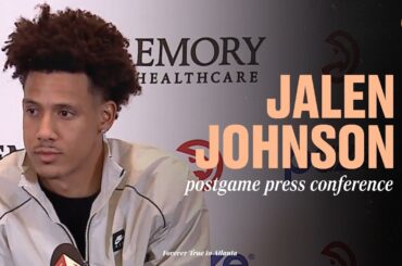 Hawks vs. Bucks Postgame Press Conference: Jalen Johnson