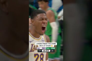 What a comeback W by the Lakers 🙌