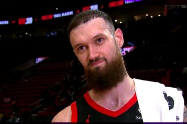 Sandro Mamukelashvili Post-Game Interview vs Portland Trail Blazers