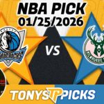 Dallas Mavericks vs. Milwaukee Bucks Pick 1/25/26 NBA Pick Prediction