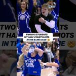 A collective heat check by these BYU students 😳 #CBB #BYU #basketball #halfcourt