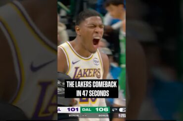 The last 2 minutes of Lakers-Mavs was WILD #NBA