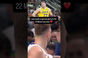 Luka’s Surprise Gift to Mavs Fans in Dallas 🤝 #nba #lakers #mavericks