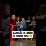 A emoção do filho do Rose na aposentadoria da camisa 1 nos Bulls 🥹 #shorts #nba