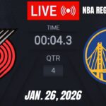 NBA LIVE! Golden State Warriors vs Portland Trail Blazers | January 26, 2026 | Regular Season  2K26