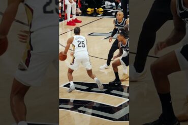 Zion TOUGH 😤 And-1 on Wemby #pelicans #spurs #nba