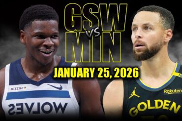Golden State Warriors vs Minnesota Timberwolves Full Game Highlights – January 25, 2026 | NBA Season