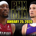 Phoenix Suns vs Miami Heat Full Game Highlights – January 25, 2026 | NBA Season