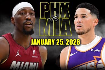 Phoenix Suns vs Miami Heat Full Game Highlights – January 25, 2026 | NBA Season