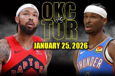 Oklahoma City Thunder vs Toronto Raptors Full Game Highlights – January 25, 2026 | NBA Seasonokcvs