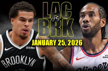 Los Angeles Clippers vs Brooklyn Nets Full Game Highlights – January 25, 2026 | NBA Season