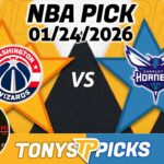 Washington Wizards vs. Charlotte Hornets Pick 1/24/26 NBA Pick Prediction