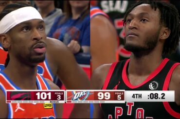 Final 4:11 CRAZY FINISH Raptors at Thunder 👀 | January 25, 2026