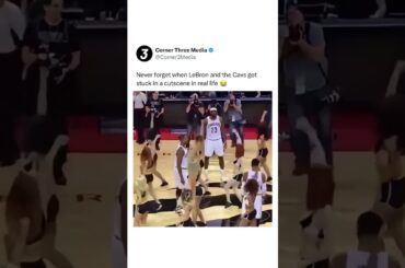 The Cavs go stuck in a cutscene in REAL life 😂