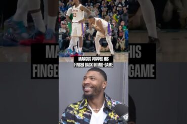 Marcus popped his own finger BACK IN PLACE mid-game