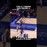 Overtime chaos in Rockets vs Sixers #nbashorts