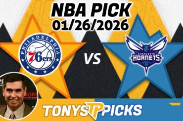Philadelphia 76ers vs Charlotte Hornets Pick 1/26/26 NBA Pick Prediction
