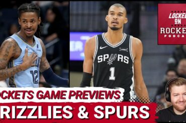 Houston Rockets Game PREVIEWS: Grizzlies & Spurs | Amen Thompson Vs Ja Morant, Sengun Vs Wembanyama