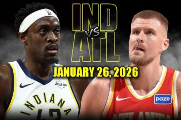 Indiana Pacers vs Atlanta Hawks Full Game Highlights – January 26, 2026 | NBA Season