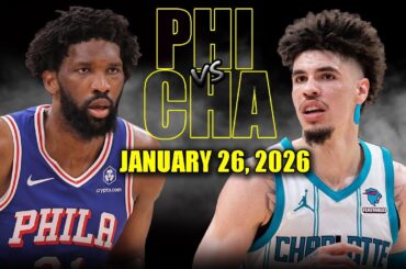 Philadelphia 76ers vs Charlotte Hornets Full Game Highlights – January 26, 2026 | NBA Season