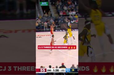 CJ MCKORVER ‼️‼️‼️ #cjmccollum #nba #hawks #heatcheck