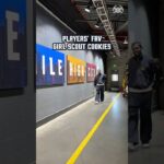 Time to make a macadamia nut cookie, Girl Scouts 🫵 #nba #denvernuggets #girlscoutcookies