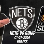 Brooklyn Nets vs Phoenix Suns 1/27/26 NBA Free Picks & Prediction | NBA Tips