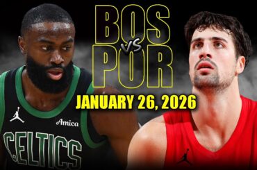 Boston Celtics vs Portland Trail Blazers Full Game Highlights – January 26, 2026 | NBA Season