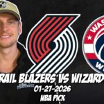 Portland Trail Blazers vs Washington Wizards 1/27/26 NBA Free Picks & Prediction | NBA Betting Tips