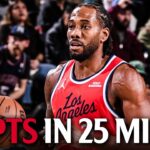 Kawhi Leonard Drops 28 PTS in 25 Minutes vs Nets